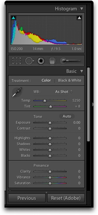 Lightroom Develop Module